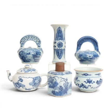 China, a collection of blue-and-white porcelain, 1