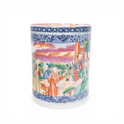 China, a famille rose porcelain jug with a Mandari