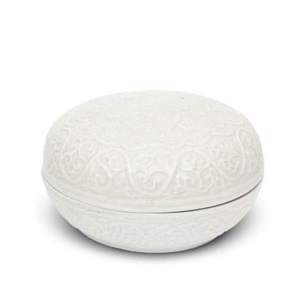 China, eine weißglasierte Schatulle mit Deckel, So