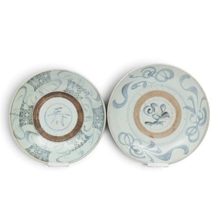 China, a pair of blue-and-white "Swatow" plates, 1