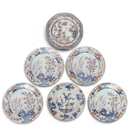 China, a small collection of Imari and famille ros