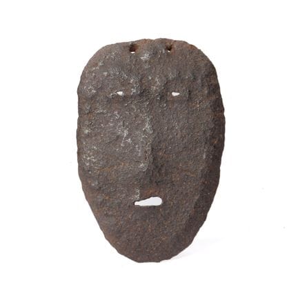 Siberia, Evenk, piccola maschera sciamanica in met