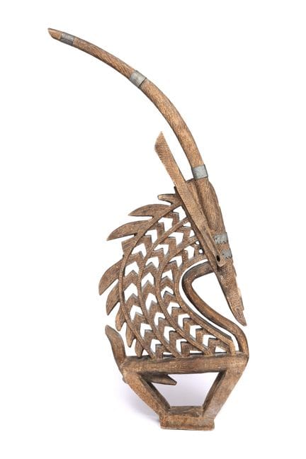 Malí, Bamana, máscara de antílope con cresta, chiw