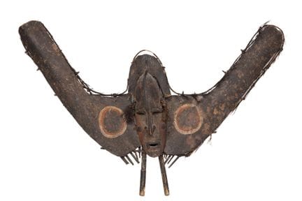 Guinea-P.N., Sepik centrale, emblema di prua di un