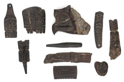 Noroeste de América: colección de once amuletos de