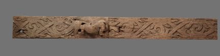 Borneo, East Kalimantan, Kenyah Dayak, a wooden li