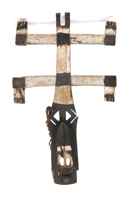 Malí, Dogon, máscara de danza, kanaga. Altura: 100
