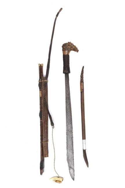 Borneo, Kalimantan Orientale, Modang - Spada Dayak
