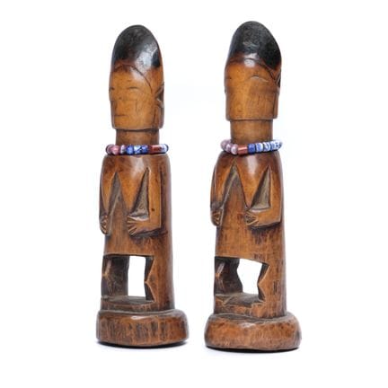 Nigeria, yoruba, un raro par de figuras gemelas an
