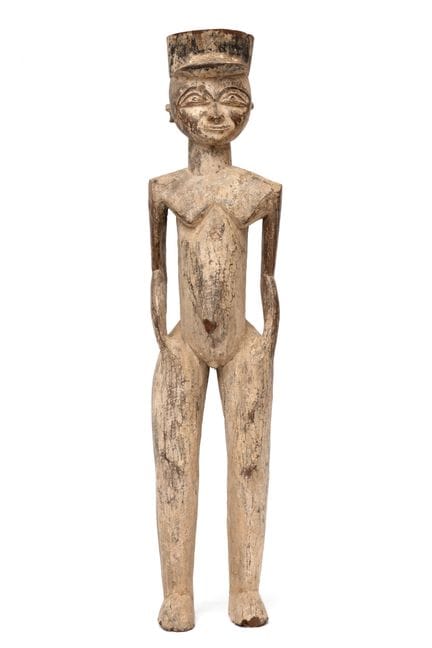 Burkina Faso, Lobi, figura masculina de pie con un