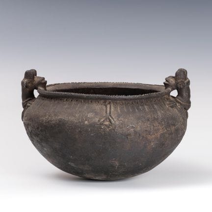 Guinea-Bissau, Adzera, cuenco de terracota, decora