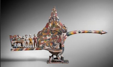 Borneo, Sarawak, Iban Dayak, Kenyalang, scultura r