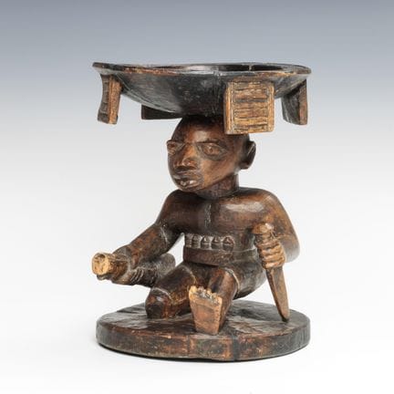Nigeria, yoruba, cuenco del oráculo de Ifá, agere 