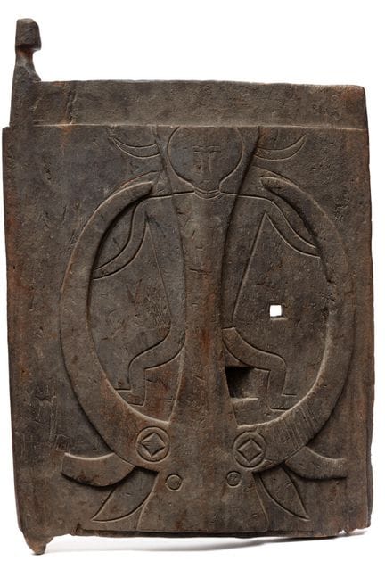 Sulawesi, Toraja, una porta di legno; come simbolo