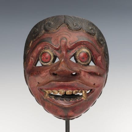 Java, face mask, topeng, ca. 1900 or earlier, feat