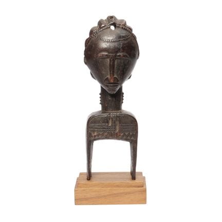 Costa de Marfil, Baule, telar de poleas. 17 cm. Mo