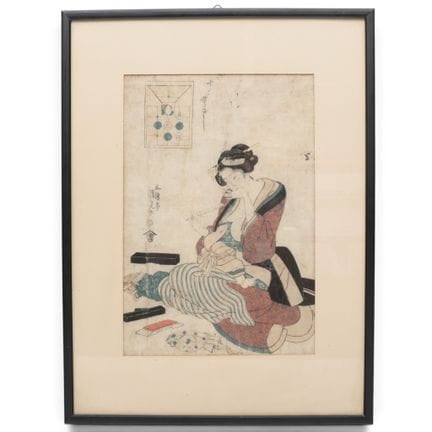 Japon, estampe sur bois, fin de la période Edo (16