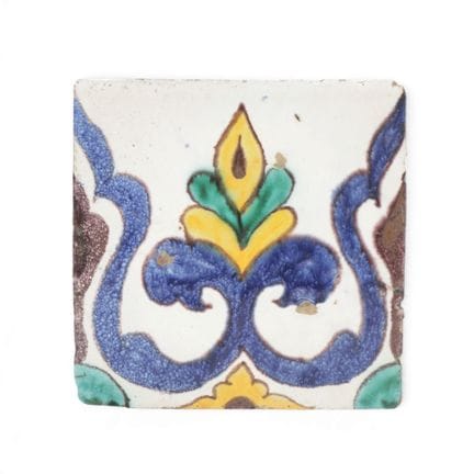 Persia, earthenware tile, 19th century; h. 15 cm, 