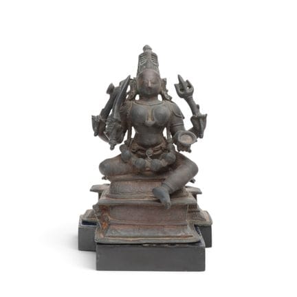 India, a bronze statue of Durga, 18th–19th century