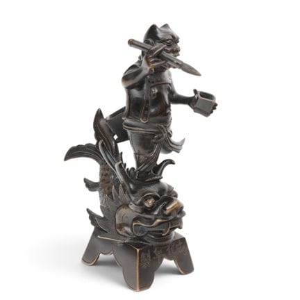 China, a bronze figure of Kui Xing, 19th/20th cent