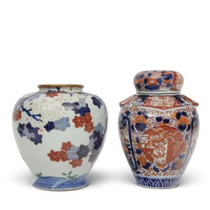 Japon, deux vases en porcelaine d'Imari, période M