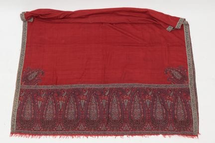 India, Kashmir, long shawl, Dochalla, 19th century