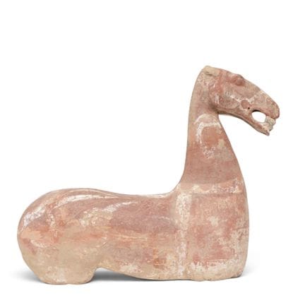 Chine, modèle en poterie représentant un cheval, d