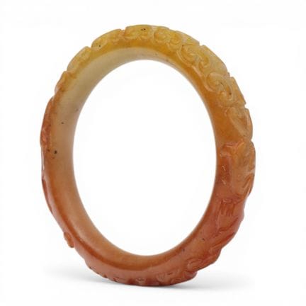 China, a jade bracelet, Qing dynasty (1644-1912),c