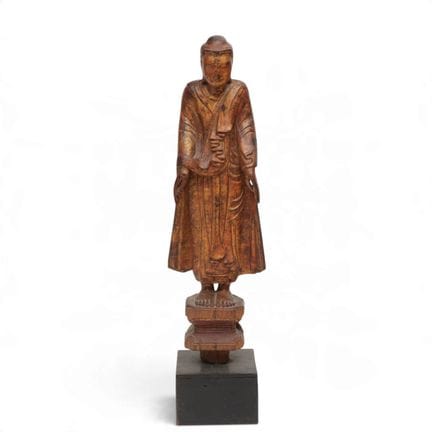 Burma, a lacquered and gilded Mandalay-style figur