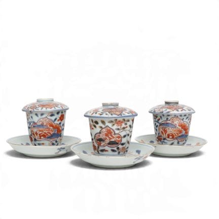 Japon, ensemble de vaisselle à thé Imari, XVIIIe s