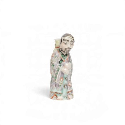China, a porcelain figural "Li Tieguai" snuff bott