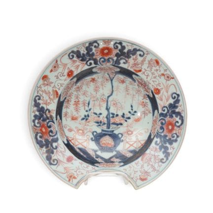 Japan, an Imari porcelain barber's bowl, Edo perio