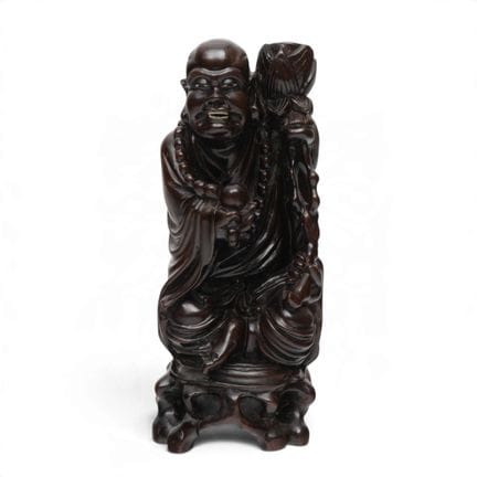 China, a carved wooden incense holder in the shape