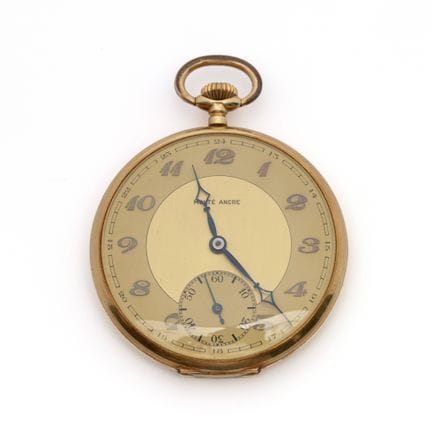 Montre de poche en or du 20ème siècle par Montré A