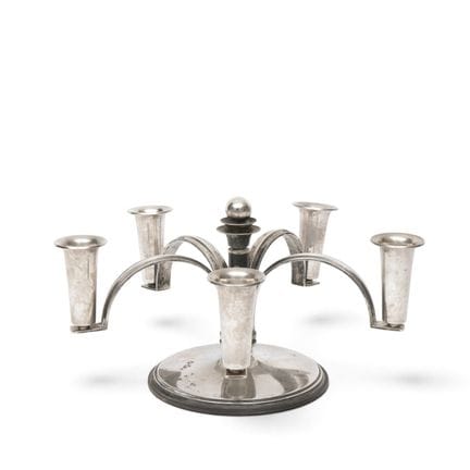 Dinamarca, candelabro de cinco luces, C.M. Cohr, d