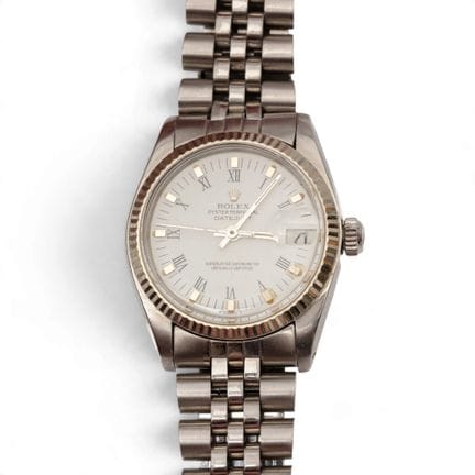 Rolex, une montre-bracelet Datejust en acier, à re