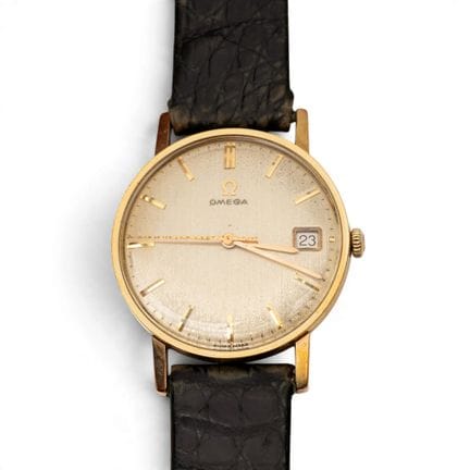 Omega, une montre-bracelet en or des années 1960, 