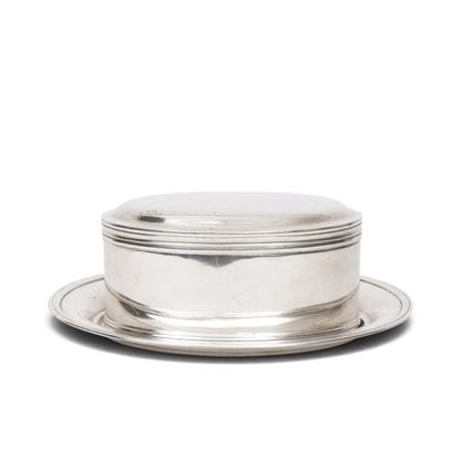 Boîte à biscuits avec soucoupe, 2e moitié du XIXe 