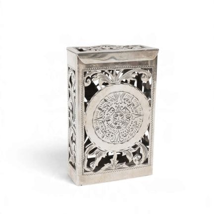 Mexique, porte-allumettes ajouré, avec des motifs 
