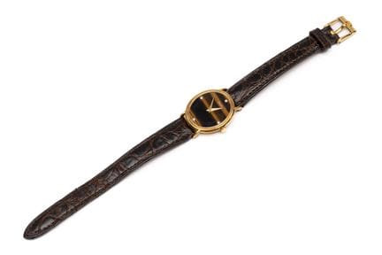 Piaget, une montre en or des années 1980 avec cadr
