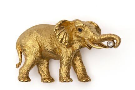 Tiffany &amp; Co., une broche en forme d'éléphant 