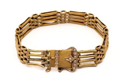 A Dutch early 20th-century buckle bracelet. Made o