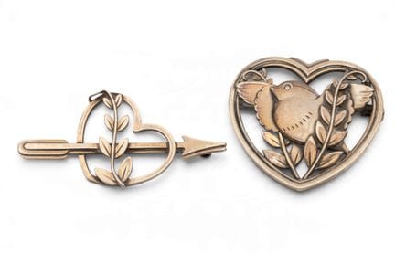 Arno Malinowski pour Georg Jensen, deux broches en