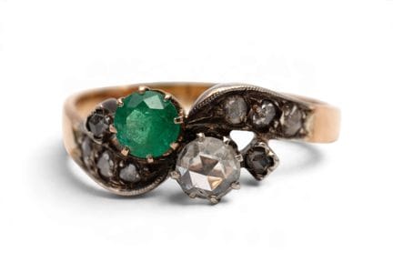 Bague « toi et moi » française du début du XXe siè
