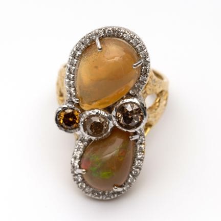 L.F. Code Casa, une bague cocktail au design natur
