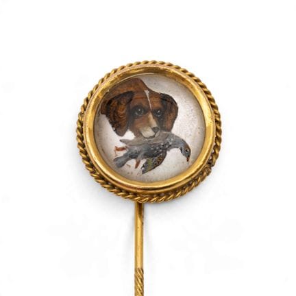 A late 19th-century Essex Crystal pin with a rever