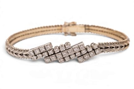 Un bracelet en diamants des années 1960-1970. La p