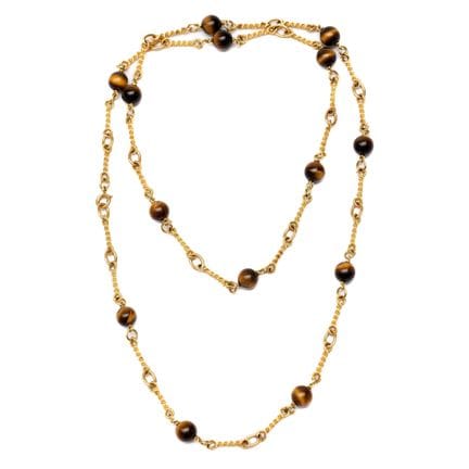 Van Cleef &amp; Arpels, un sautoir en œil-de-tigre