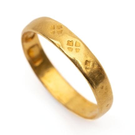 An 18th-century ring from Amsterdam, decorated wit