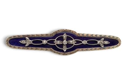 Une broche française en argent et or, vers 1900. L